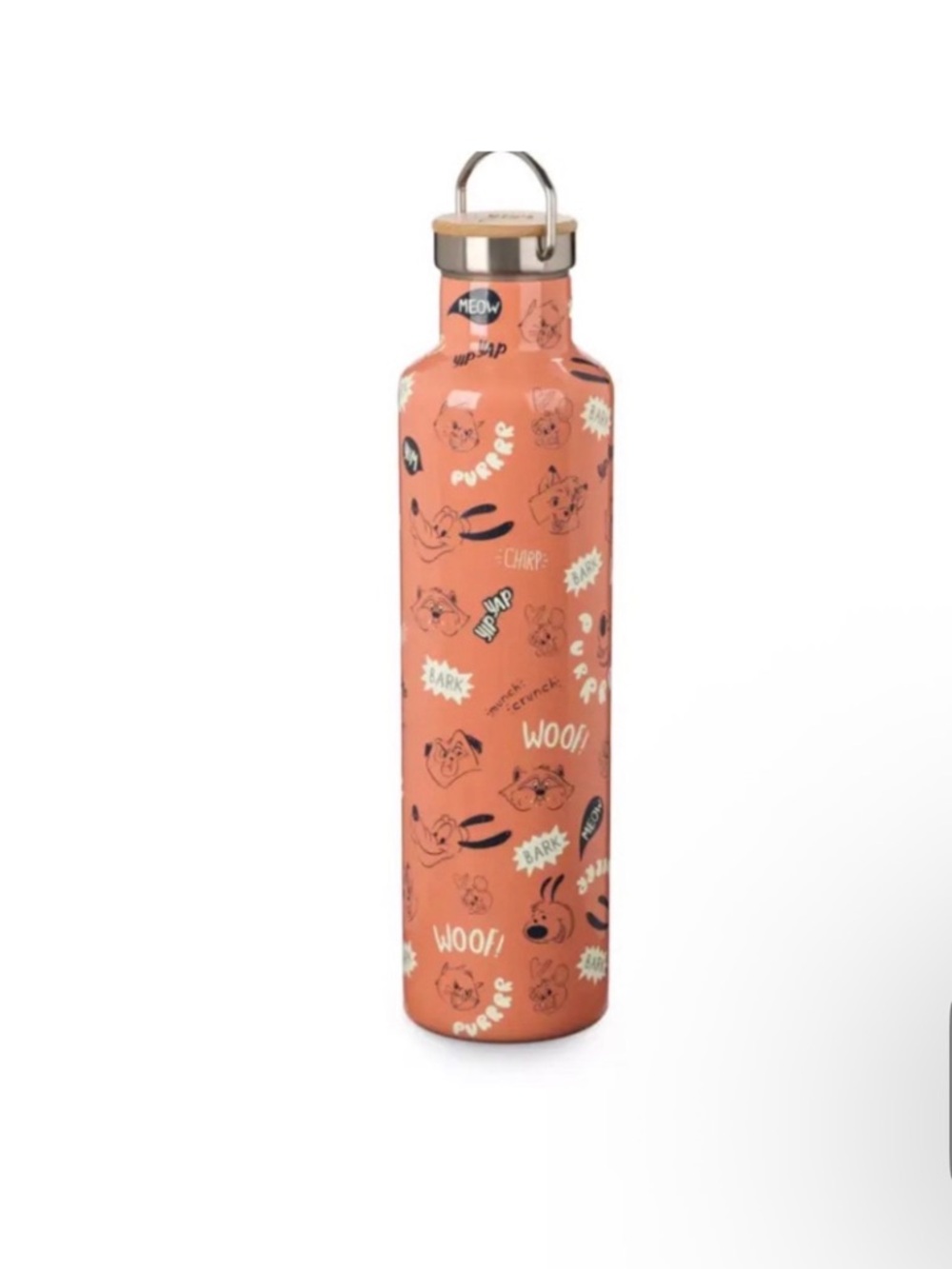 Disney Critter Print Stainless Water Bottle - Coral